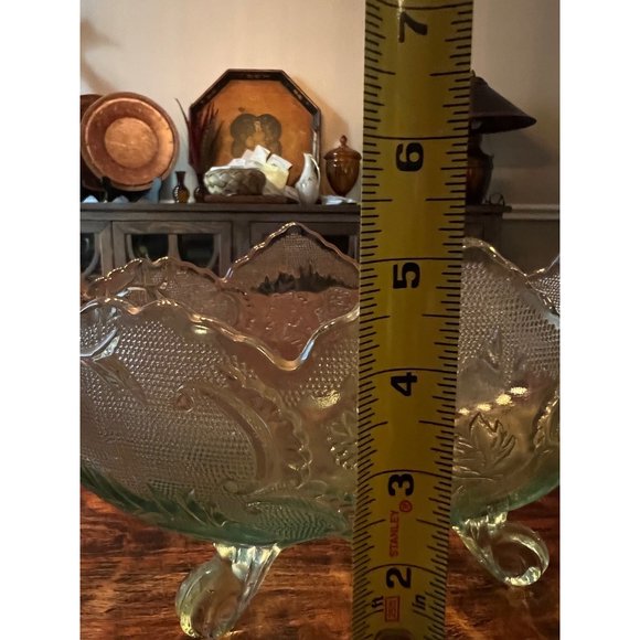 Vintage 1950’s Jeanette Glass Lombardi Footed Bowl - Picture 10 of 11